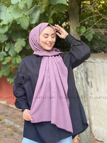 Ermina - Purple Cotton Hijab - Mirach