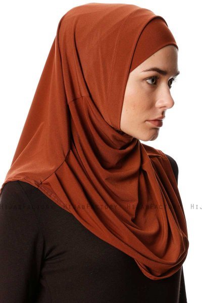Esma - Brick Red Amira Hijab - Firdevs
