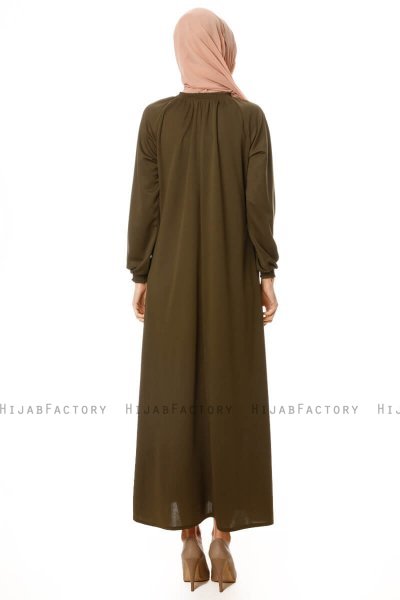 Esra - Khaki Dress - Miss Halima