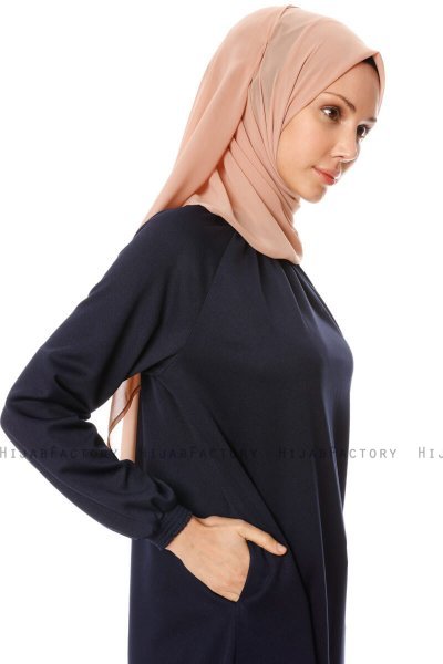 Esra - Navy Blue Dress - Miss Halima