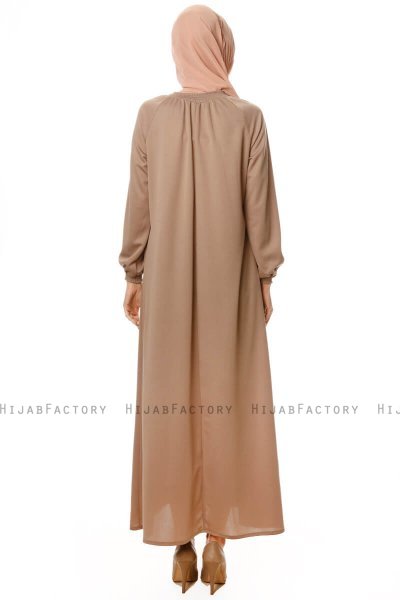 Esra - Taupe Dress - Miss Halima