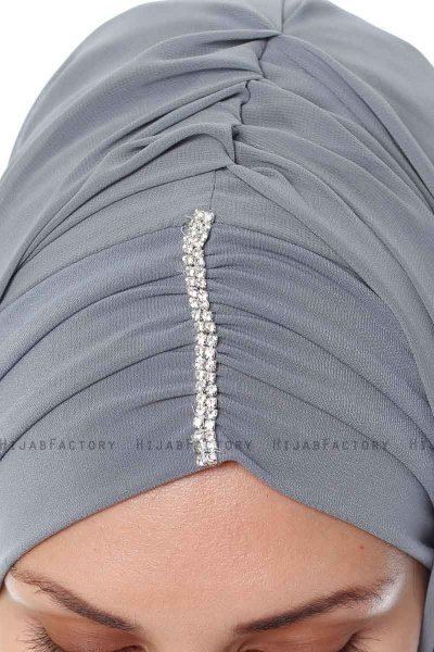 Evren - Grey Chiffon Hijab