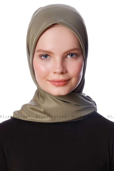 Eylul - Khaki Square Rayon Hijab