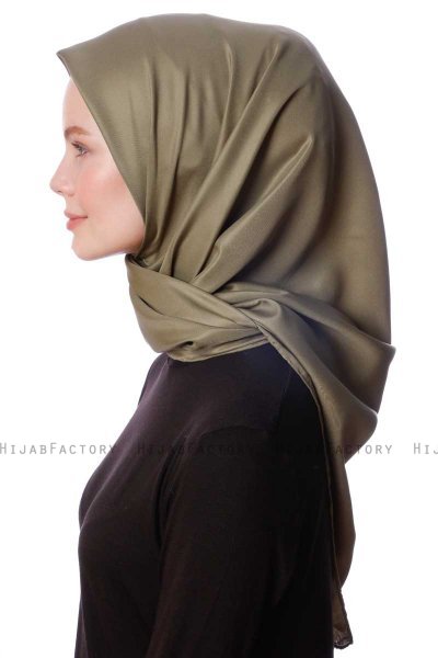 Eylul - Khaki Square Rayon Hijab