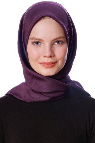 Eylul - Plum Square Rayon Hijab
