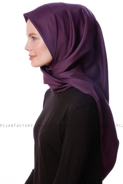 Eylul - Plum Square Rayon Hijab