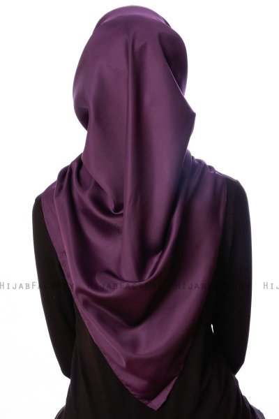 Eylul - Plum Square Rayon Hijab