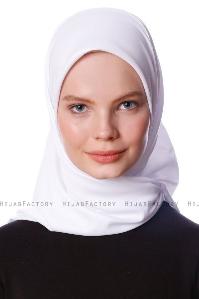 Eylul - White Square Rayon Hijab