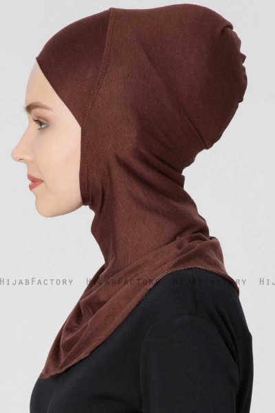 Filiz Mörkbrun XL Ninja Hijab Underslöja Ecardin 200707c