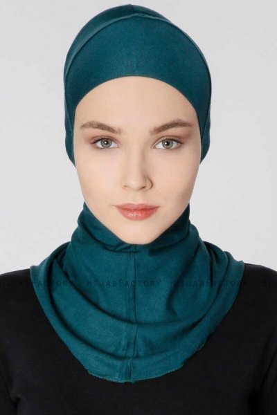 Filiz Mörkgrön XL Ninja Hijab Underslöja Ecardin 200721b