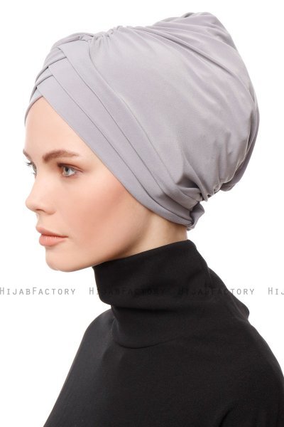 Gamze - Light Grey Turban