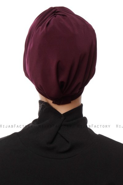 Gamze - Plum Turban