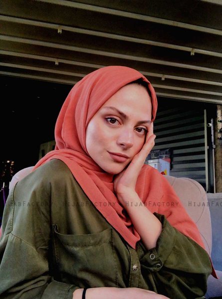 Hanadi - Terracotta Cotton Hijab - Mirach