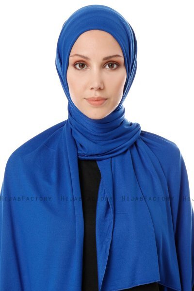 Hande - Blue Cotton Hijab - Gülsoy