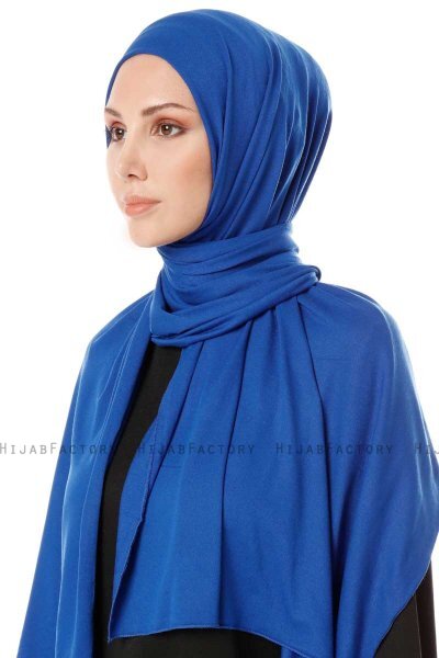 Hande - Blue Cotton Hijab - Gülsoy