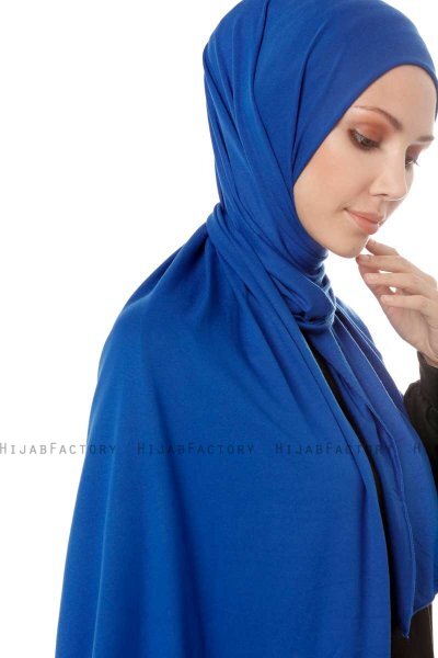 Hande - Blue Cotton Hijab - Gülsoy