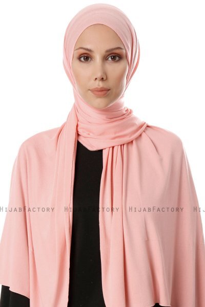 Hande - Salmon Cotton Hijab - Gülsoy