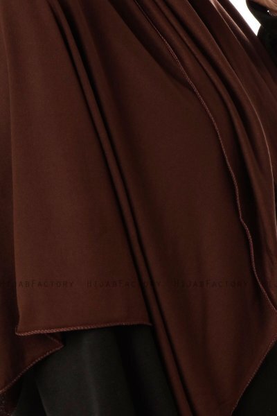 Hande - Dark Brown Cotton Hijab - Gülsoy