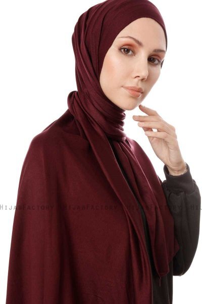Hande - Dark Purple Cotton Hijab - Gülsoy