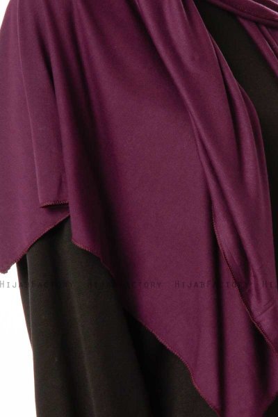 Hande - Plum Cotton Hijab - Gülsoy