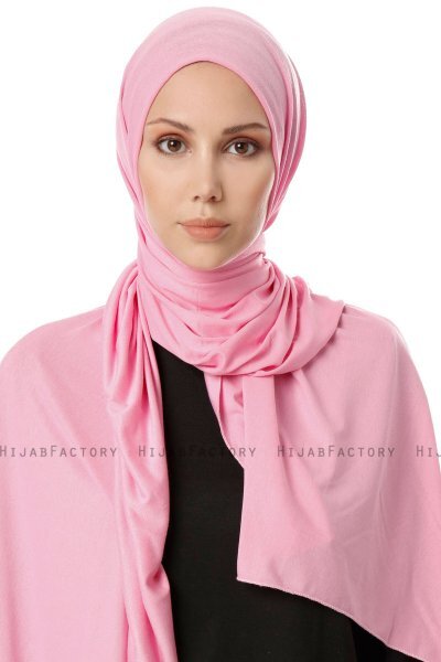 Hande - Pink Cotton Hijab - Gülsoy
