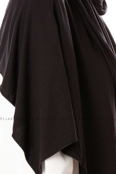 Hande - Black Cotton Hijab - Gülsoy