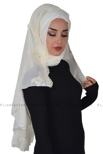 Helena - Creme Practical Hijab - Ayse Turban