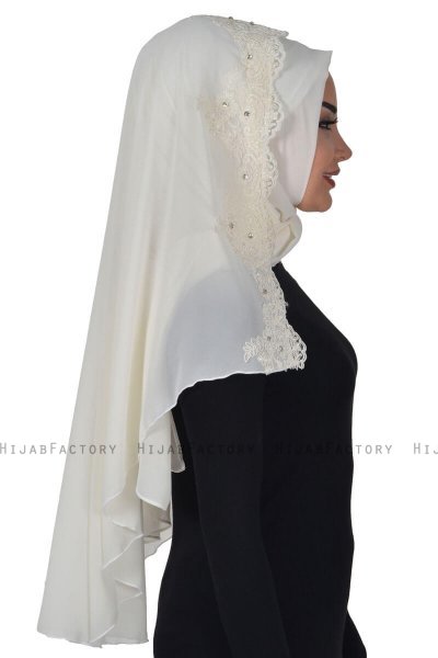 Helena - Creme Practical Hijab - Ayse Turban