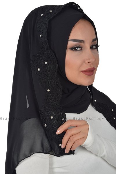 Helena - Black Practical Hijab - Ayse Turban