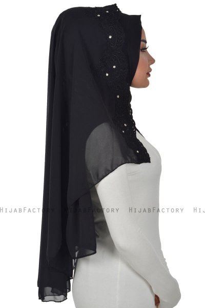 Helena - Black Practical Hijab - Ayse Turban
