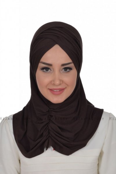 Hilda - Brown Cotton Hijab