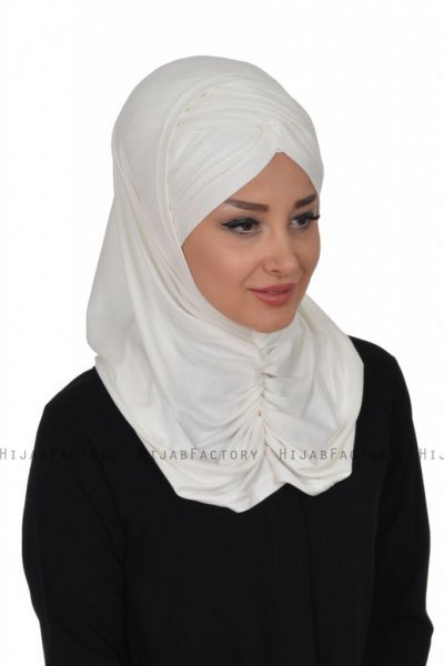 Hilda - Creme Cotton Hijab