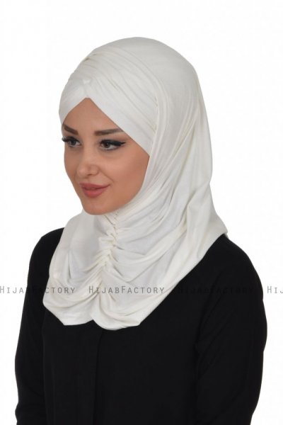 Hilda - Creme Cotton Hijab