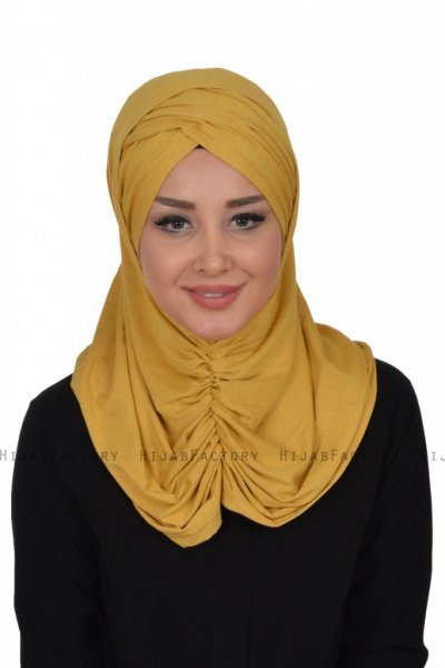 Hilda - Mustard Cotton Hijab