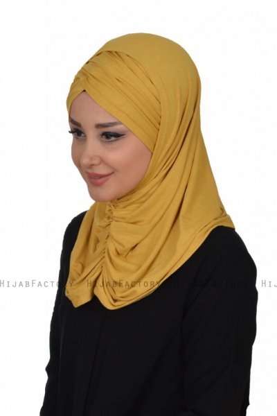 Hilda - Mustard Cotton Hijab