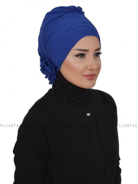 Jane Blå Chiffon Turban Ayse Turban 325911c