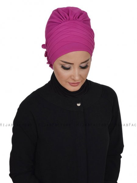 Jane - Fuchsia Chiffon Turban - Ayse Turban