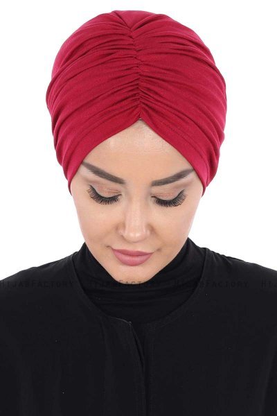 Jill - Bordeaux Cotton Turban - Ayse Turban
