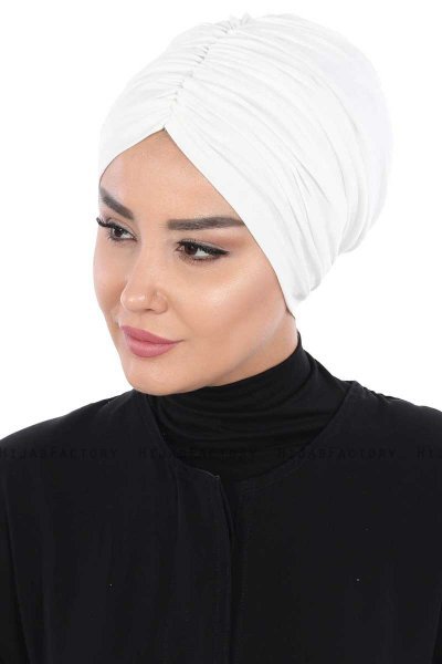 Jill - Creme Cotton Turban - Ayse Turban
