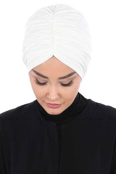 Jill - Creme Cotton Turban - Ayse Turban