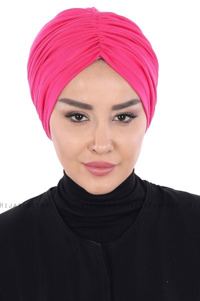 Jill - Fuchsia Cotton Turban - Ayse Turban