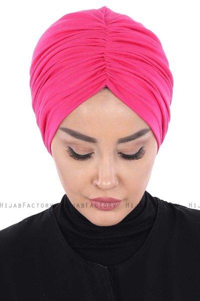 Jill - Fuchsia Cotton Turban - Ayse Turban