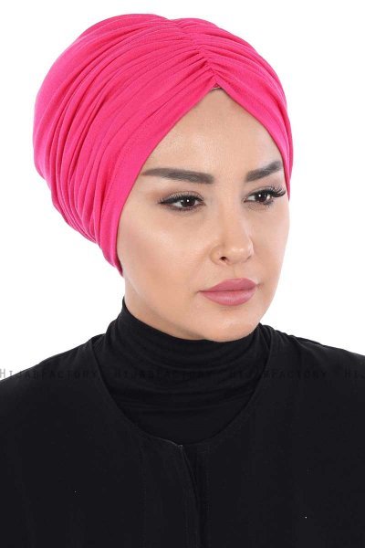 Jill - Fuchsia Cotton Turban - Ayse Turban