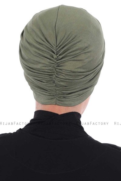 Jill - Khaki Cotton Turban - Ayse Turban