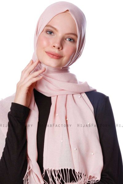 Kadri - Dusty Pink Hijab With Pearls - Özsoy