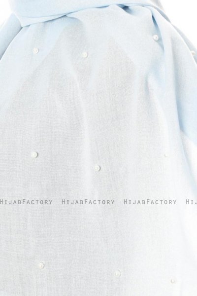 Kadri - Light Grey Hijab With Pearls - Özsoy
