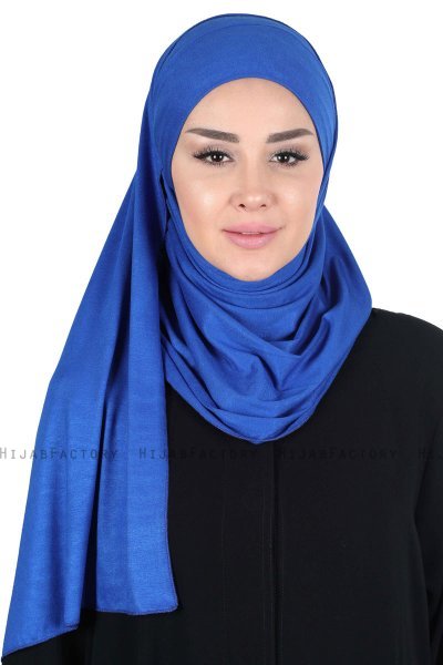 Kaisa - Blue Practical Cotton Hijab