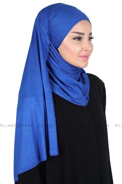Kaisa - Blue Practical Cotton Hijab