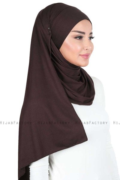 Kaisa - Brown Practical Cotton Hijab