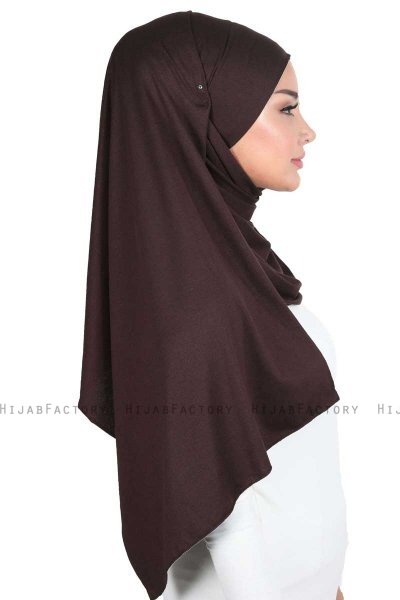 Kaisa - Brown Practical Cotton Hijab